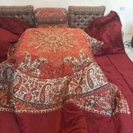 ست کرسی شامل شاه نشین تمام ترمه اعلا ولحاف ترمه ومخمل