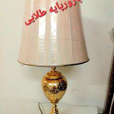 آباژور پایه قلبی طلایی