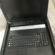 مانیتور رک HP USB نو kvm کنسول APC رکمونت ps2 با ریلها