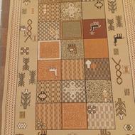 گلیم طرح گبه ماشینی 1/5متری ، ستاره کویر یزد، آکبند