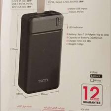 پاوربانک تسکو 3000میلی آمپر tp889رنگ مشکی