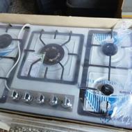 گاز صفحه ای استیل درجه یک 5شعله)