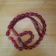 تسبیح سنگ عقیق گردنبند هفت چاکرا قدیمی