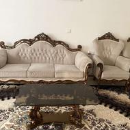 مبل کلاسیک 9 نفره همراه با بوفه