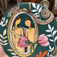 بشقاب نقاشی زیبا کار دست