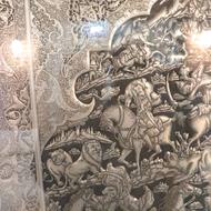 دو عدد تابلو قلمزنی استادان معروف اصفهان