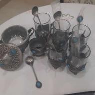 استکان پیوتر خارجی وقندان