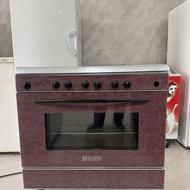 گاز فر پنج شعله پادیسان/صحفه استیل/تمام مصرفی ها سالم