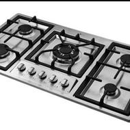 فروش گاز استیل 5شعله(سرشعله قوی.2سال ضمانت)