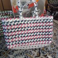 سبد تسمه ای رنگی