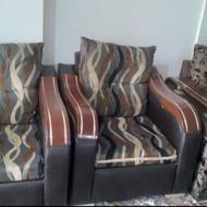 فروش فوری 14 عدد مبل تمیز چرم و پارچه ای زیر قیمت
