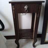 میز تلفن چوبی