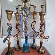 قلیون چوبی.برنجی.عربی