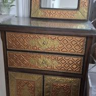 میز توالت میز آرایش چوبی روکش چوب