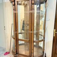 بوفه چوبی ویترین چوبی