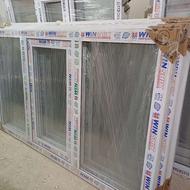 پنجره پیویسی تکجداره باشیشه ویراق کد. 999