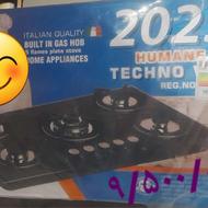 اجاق‌گاز رومیزی صفحه شیشه‌ای