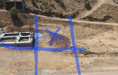 زمین 130 متری مسکونی بر روی خیابان 8 متری و کوچه 3 متری