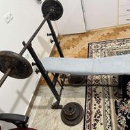 دستگاه بدنسازی چند کاره میز هالتر ، 75 کیلو وزنه