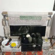 تابلو فرش نیمه بافت دختر چاه