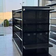 فروش ویترین شیشه خور قفسه پانچ خور میز فلزی قفسه دوطرفه