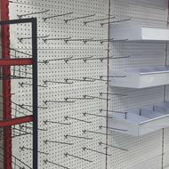 استند پانچ خور قفسه فروشگاهی میز چک اوت شلف وسط مغازه