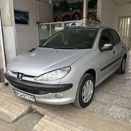 پژو 206تیپ2 مدل1384 بیرنگ درجه1