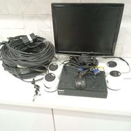 پک کامل دوربین مداربسته با 4 دوربین وارم لایت رنگی