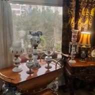 مجموعه ای از چراغهای و آباژورهای قدیمی