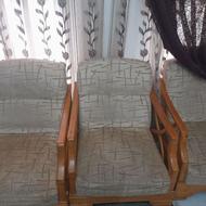 فوری فروش مبل 8نفره تمیز با چوب گردو