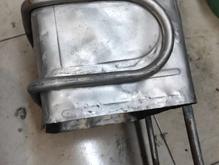 مبدل آبگرمکن بوتان قدیمی سنگین در شیپور