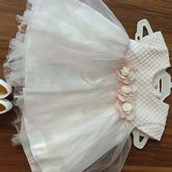 لباس عروس بچه گانه با پاپوش