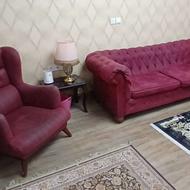 کاناپه چستر پارچه طرح چرم خارجی