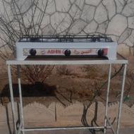 میزآهنی دستساز محکم برای گاز3شعله رومیزی