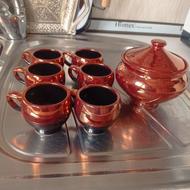 فنجان با قندان نو