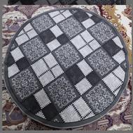 گلیم فرش رنگ طوسی