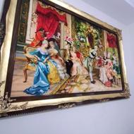 تابلو فرش ماشینی ابریشمی دستبافتگونه نونو