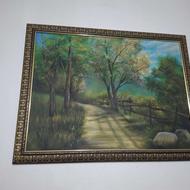 تابلو‌ بسیار زیبا نقاشی کار دسته خودمونه لنگه نداره تو‌ایران