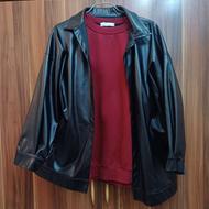 کت چرم مشکی!