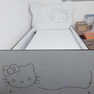 تخت خواب تمام ام دی اف در حد نو