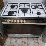 اجاق گاز پنج شعله فردار لعاب دار آلیستان