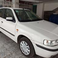 فروش یک دستگاه سمند LX سفید مدل 95 کارمندی