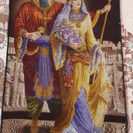 تابلوفرش دستبافت چله ابریشم