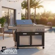 باربیکیو گازی زغالی استیل مدل 110 امین باربیکیو