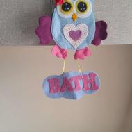 آویز پشت در جغد نمدی