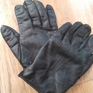 دستکش چرم اصل مردانه تو کلک در حد نو تخفیف هم داریم