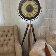 ساعت ایستاده پایه چوبی