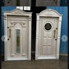 درب چوبی ضدسرقت رنگ شده