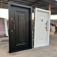 درب ضدسرقت فلزی روکش راش شیشه خور