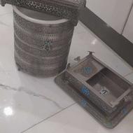 سطل زباله و جادستمال و اسپند دود کن ست